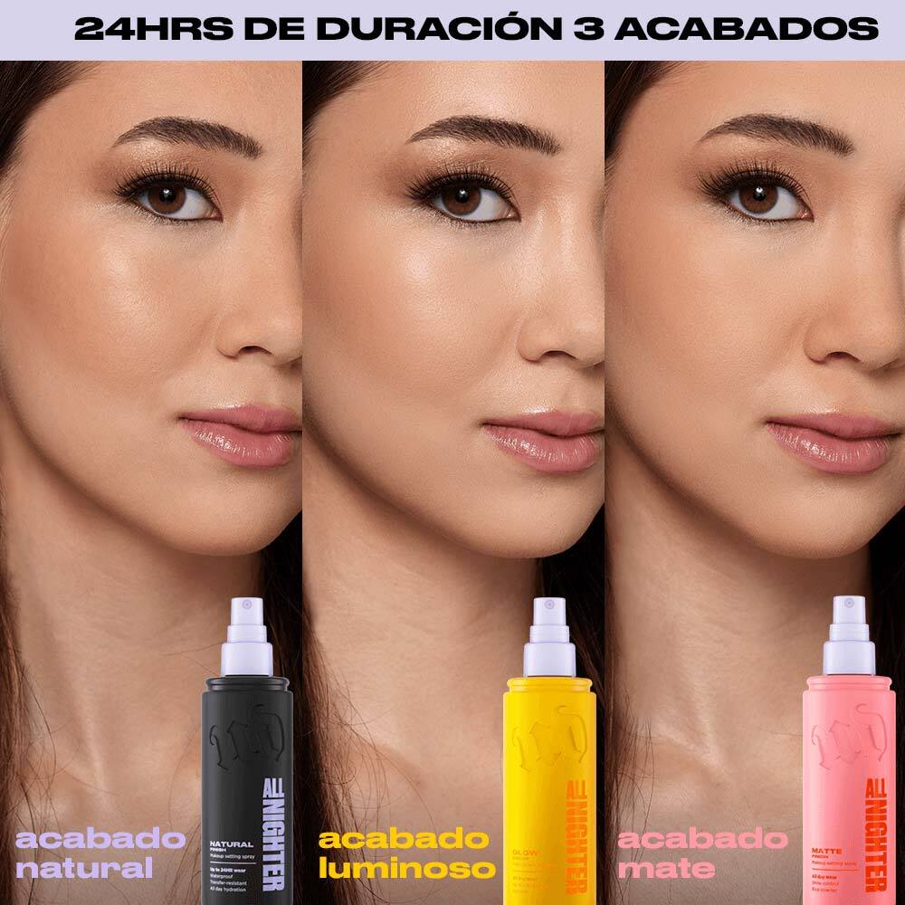 ALL NIGHTER SETTING SPRAY GLOW (SPRAY FIJADOR HIDRATANTE CON ACABADO LUMINOSO)